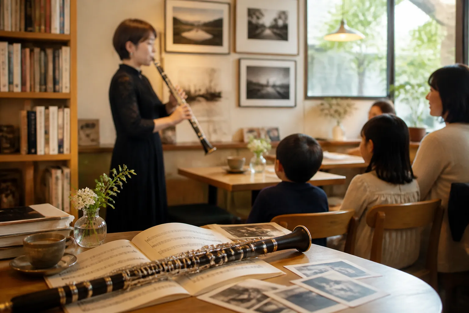 音楽×写真 金川信江 カフェで気ままなコンサート at ビブリオ.クラシック